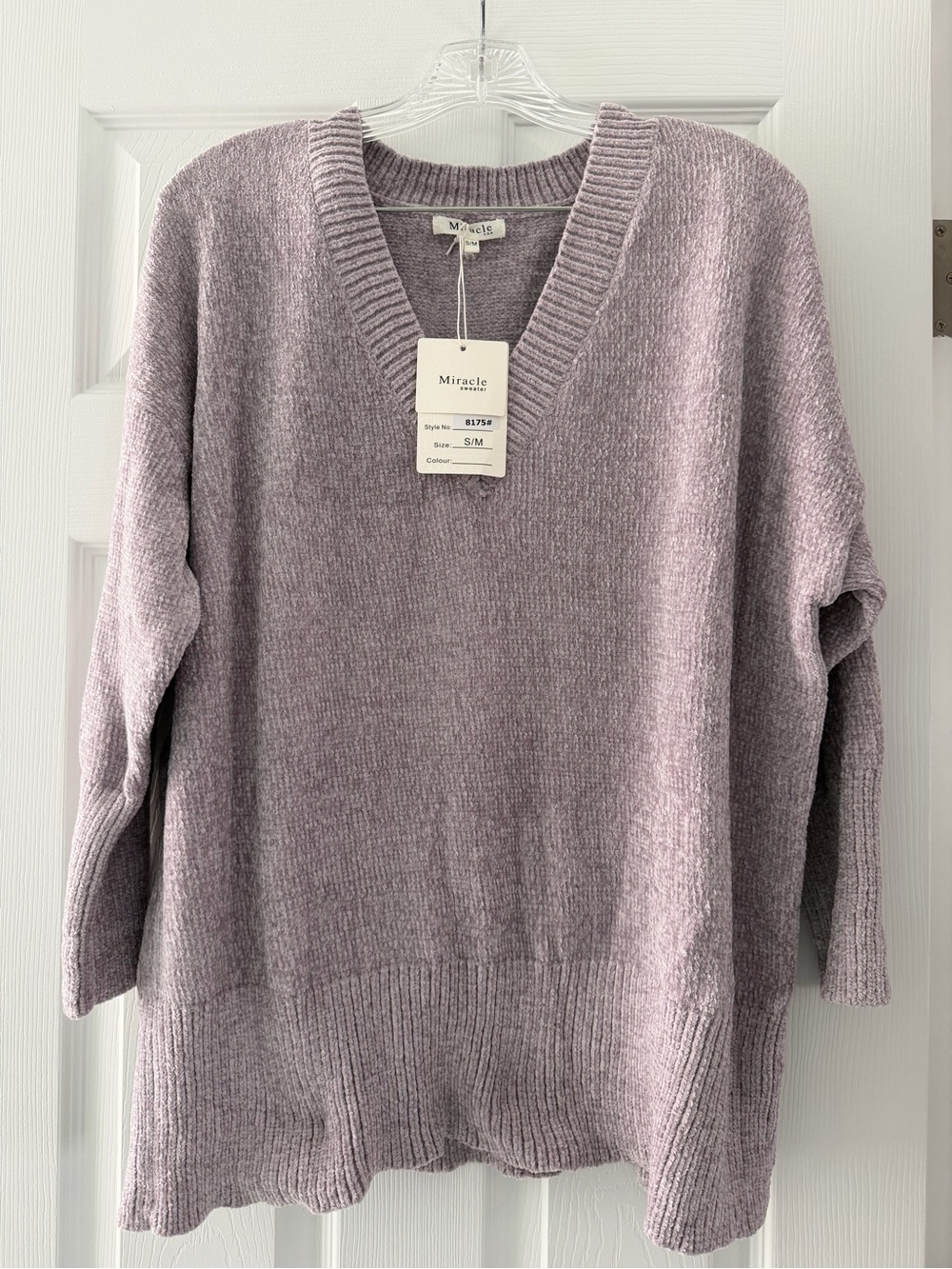 Miracle Soft Lavender V-Neck Sweater